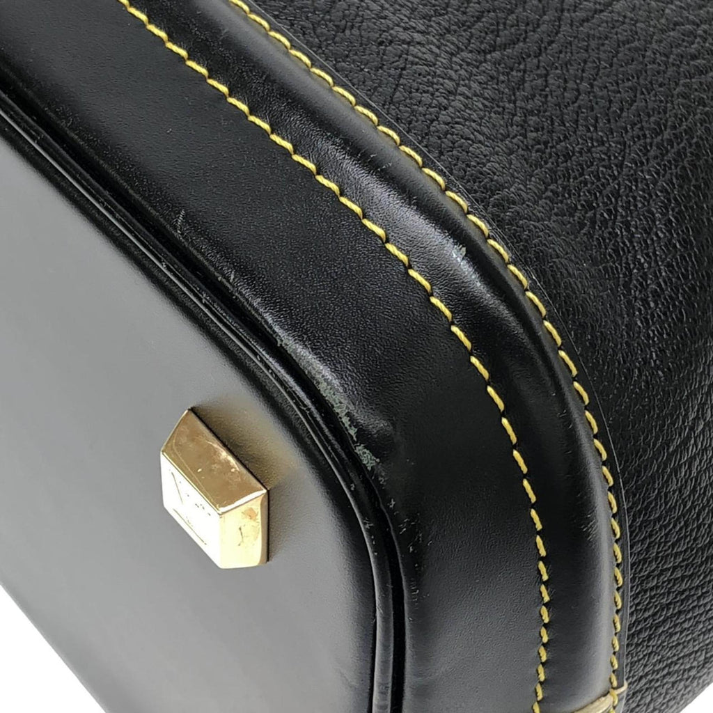 Louis Vuitton Black Leather Handbag