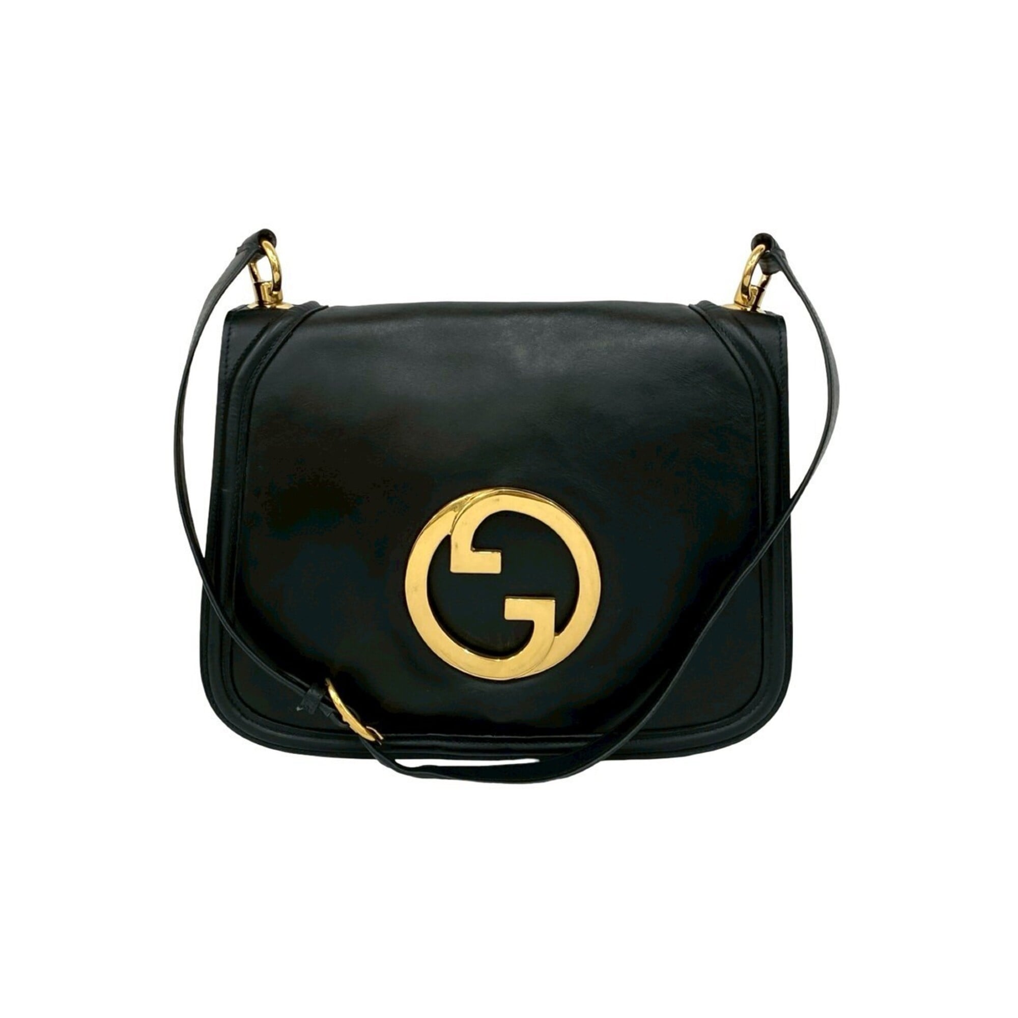 Gucci Black Leather Pochette Shoulder Bag (Pre-Owned)