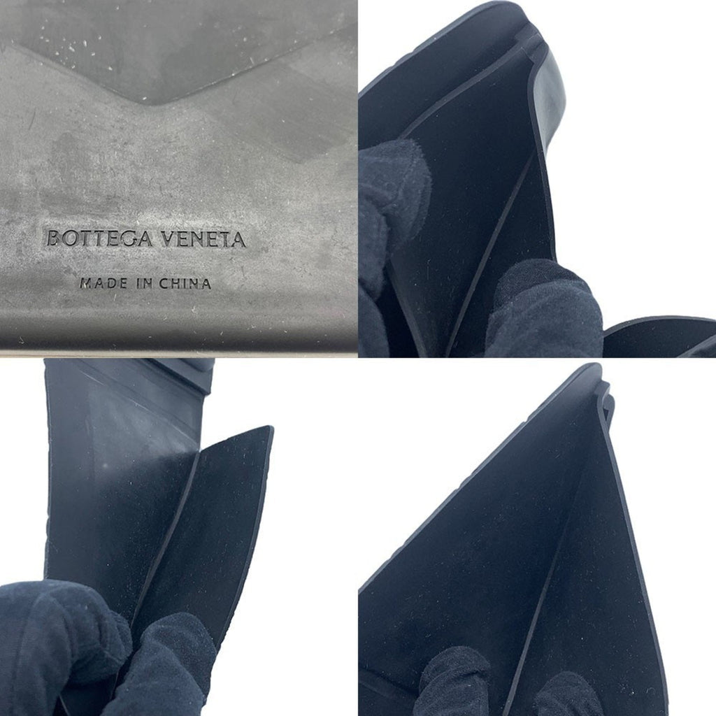 Bottega Veneta Black Rubber Wallet (Bi-Fold)