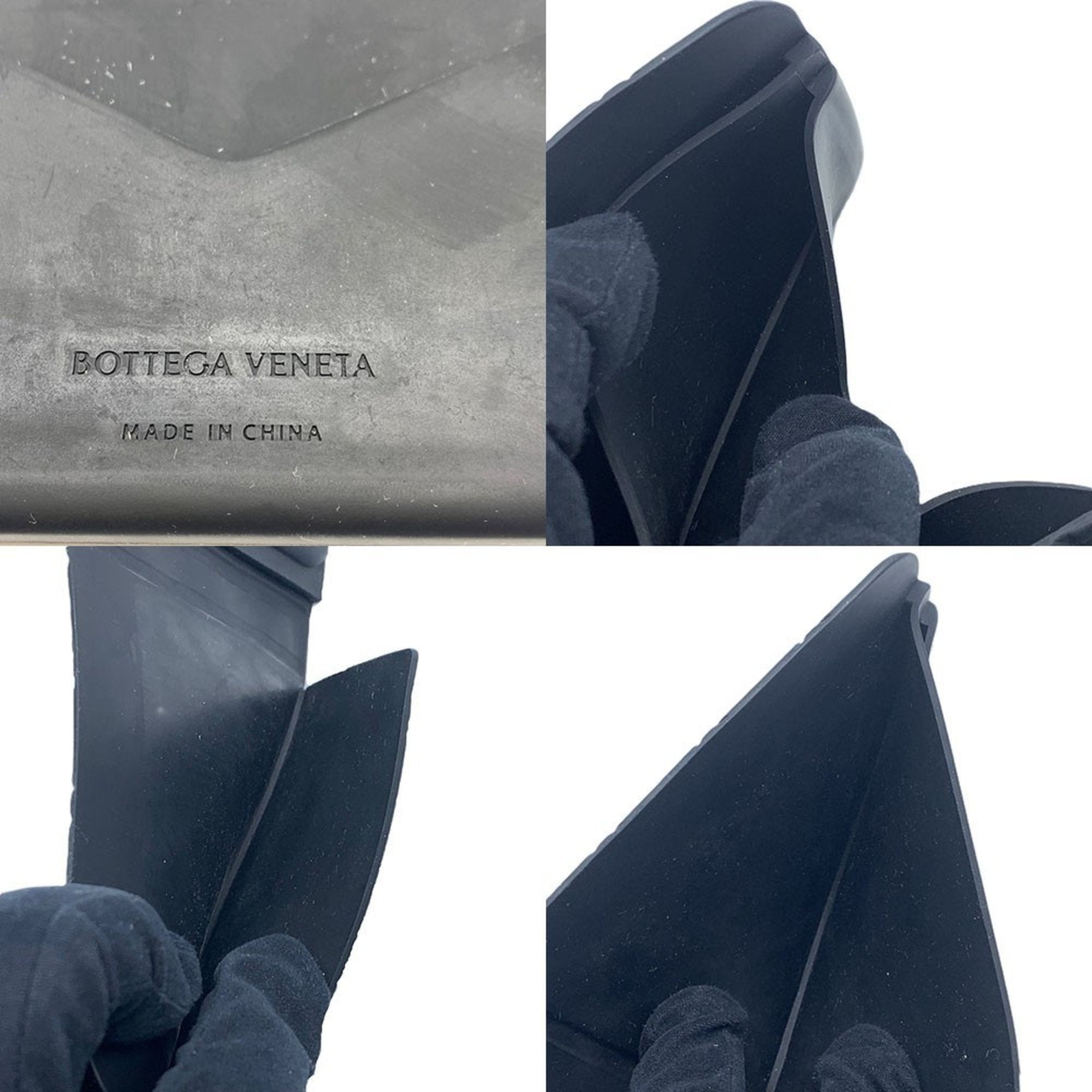 Bottega Veneta Black Rubber Wallet (Bi-Fold)