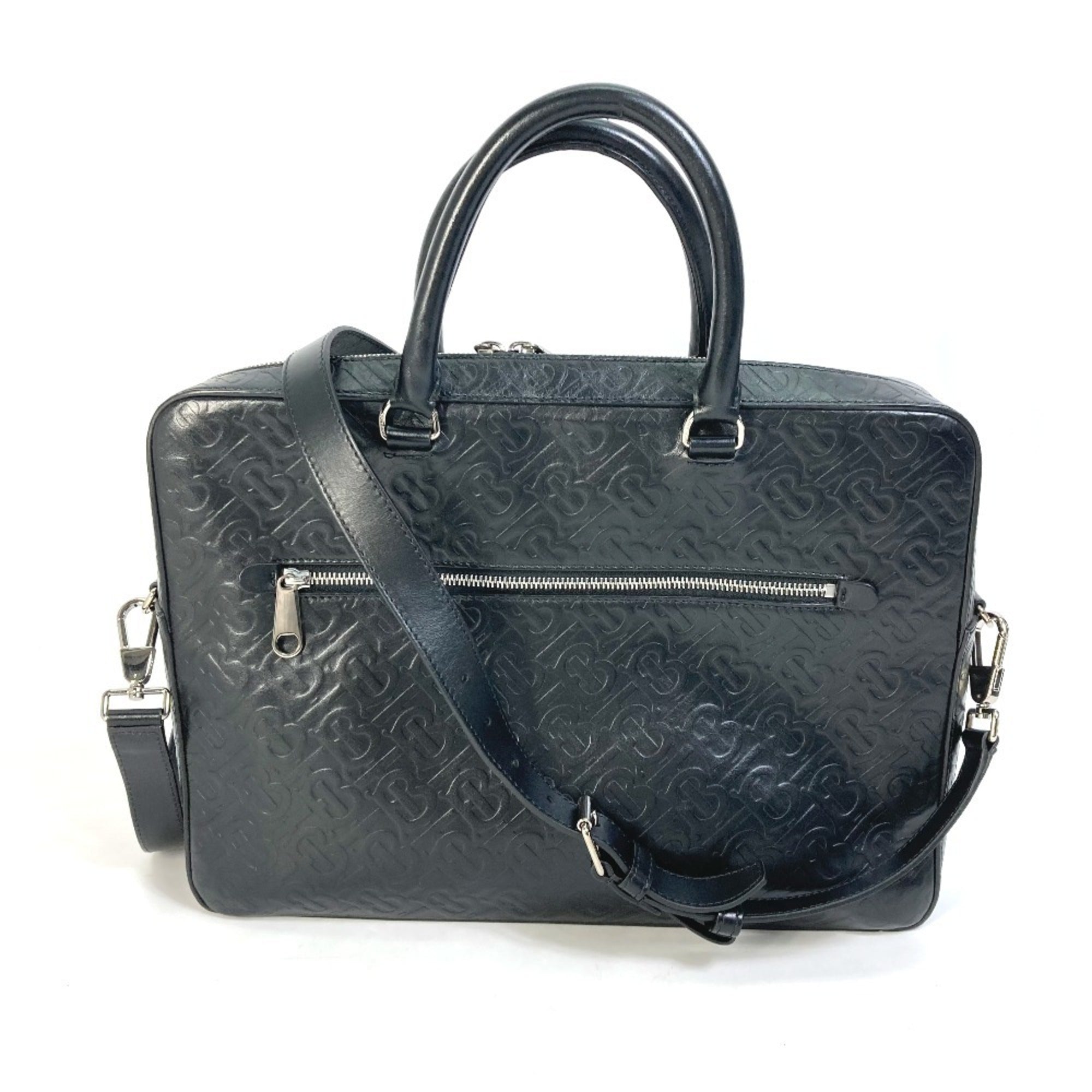 Burberry Black Leather Handbag Shoulder Bag