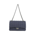 Chanel Gray Tweed Shoulder Bag