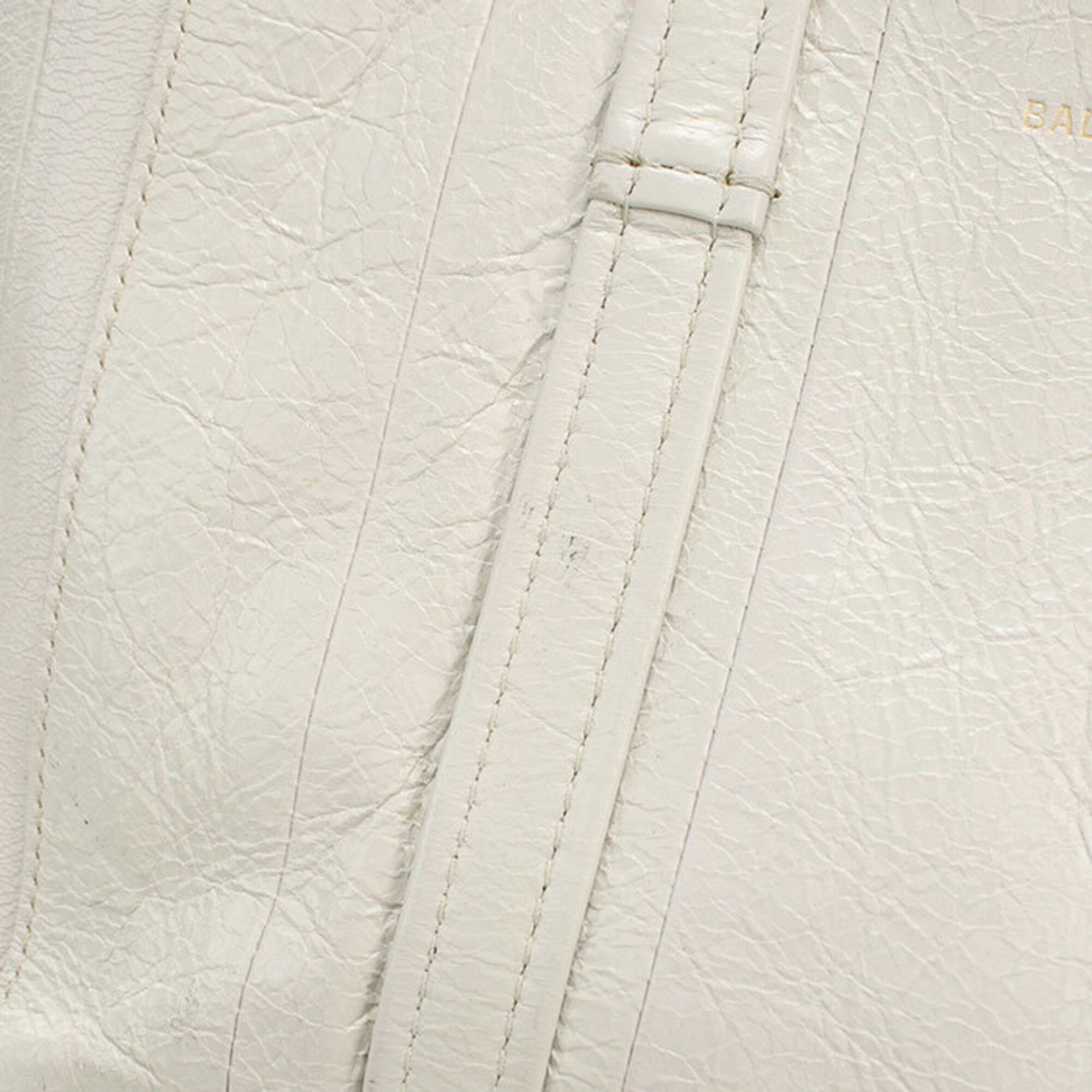 Balenciaga White Leather Tote