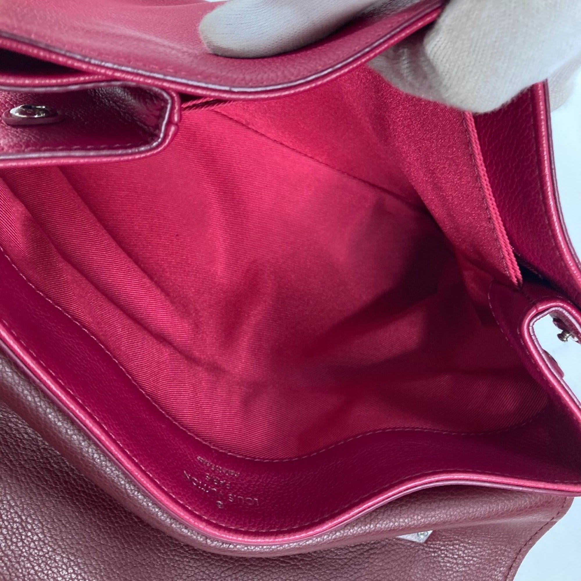 Louis Vuitton Purple Leather Handbag