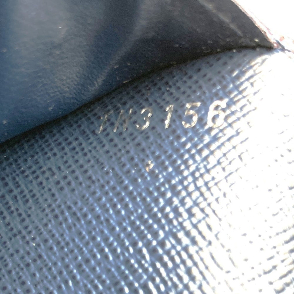 Louis Vuitton Taiga Navy Taiga Leather Long Wallet
