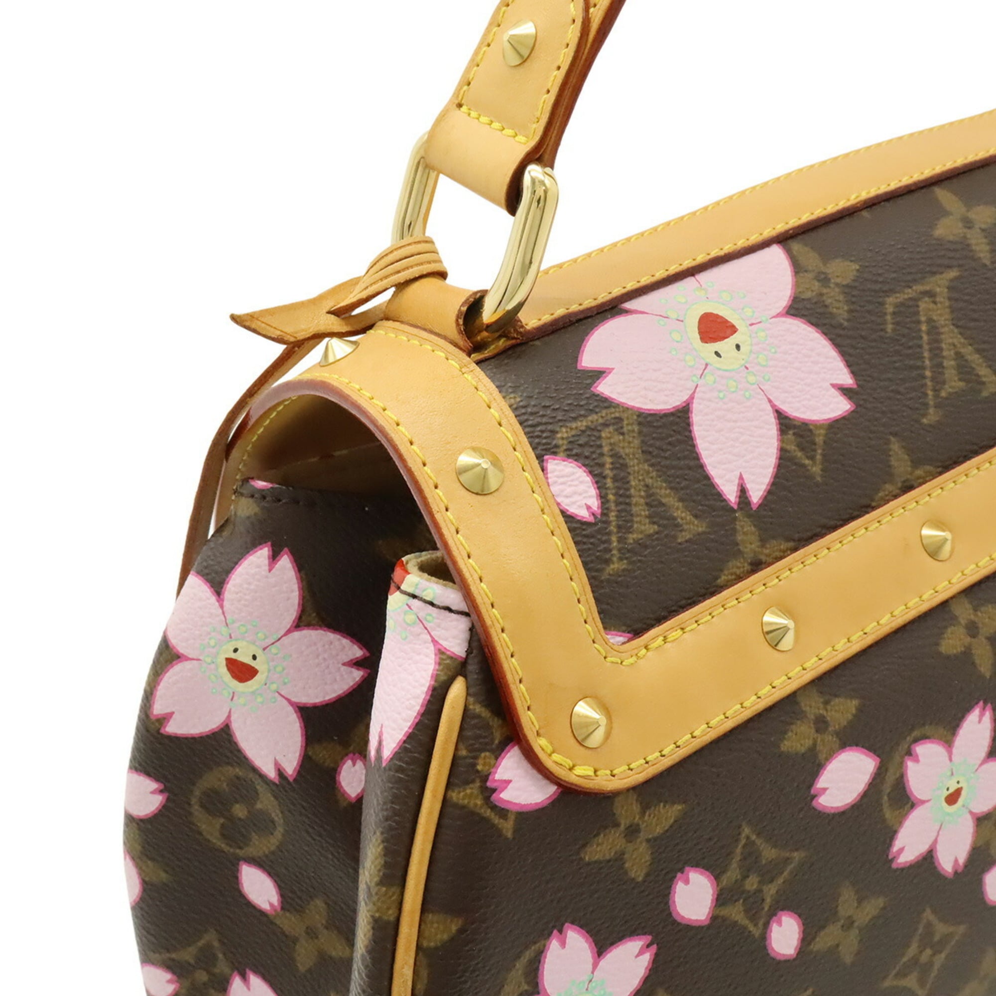 Louis Vuitton Monogram Cherry Blossom Brown Pink Monogram Handbag