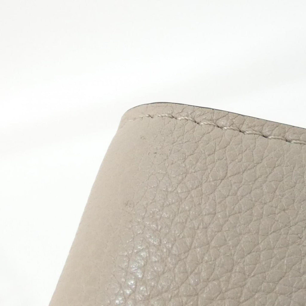Louis Vuitton Grayish Leather Wallet (Tri-Fold)