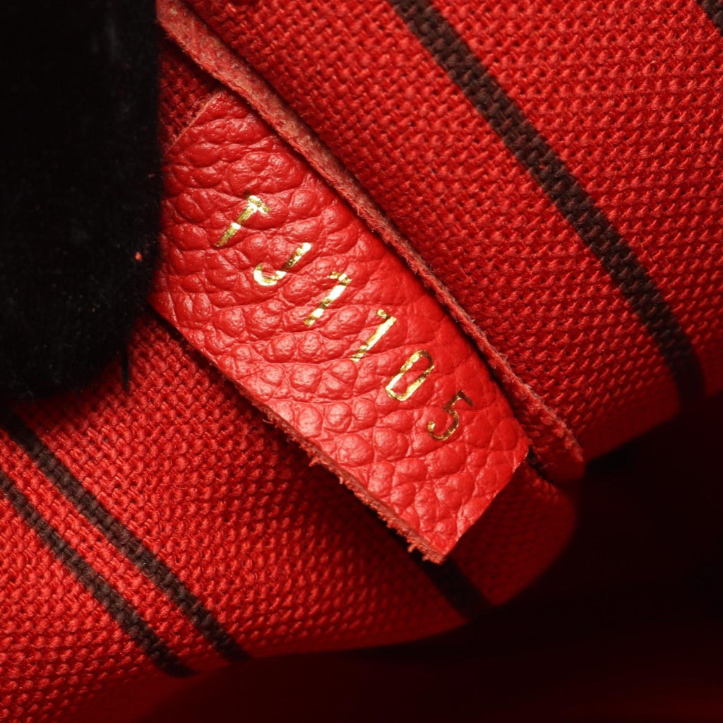 Louis Vuitton Red Color Monogram Empreinte Leather Handbag
