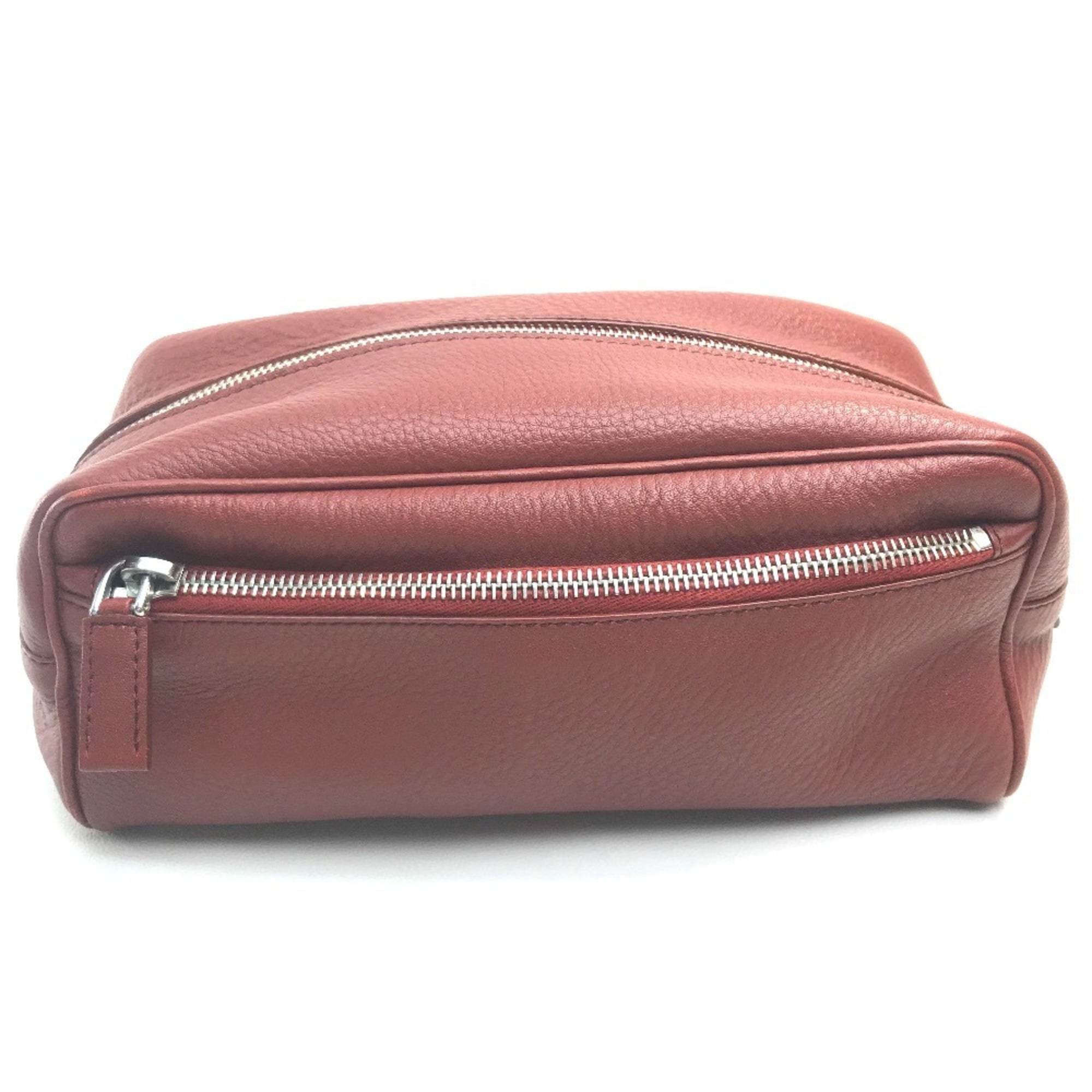 Prada Red Color Leather Pouch