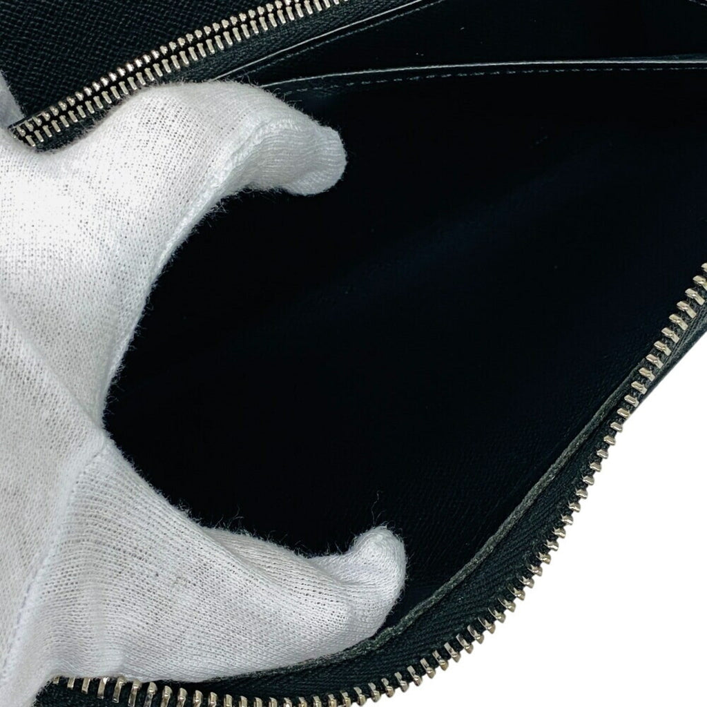 Louis Vuitton Taiga Black Leather Long Wallet