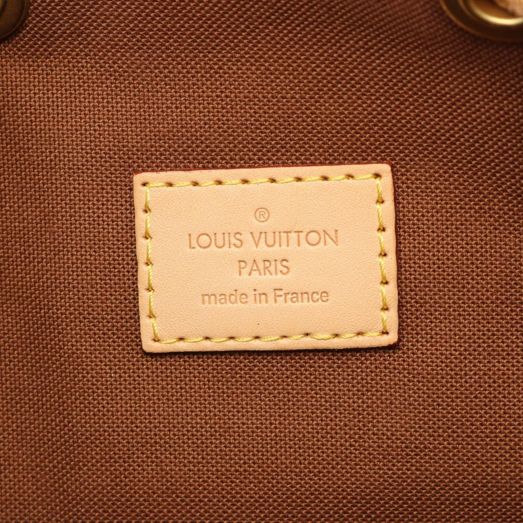 Louis Vuitton Brown Coated Canvas Leather Backpack
