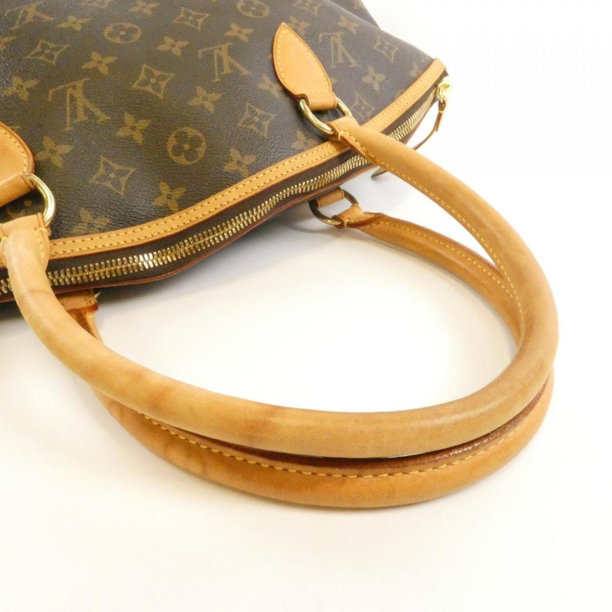 Louis Vuitton Brown Coated Canvas Handbag
