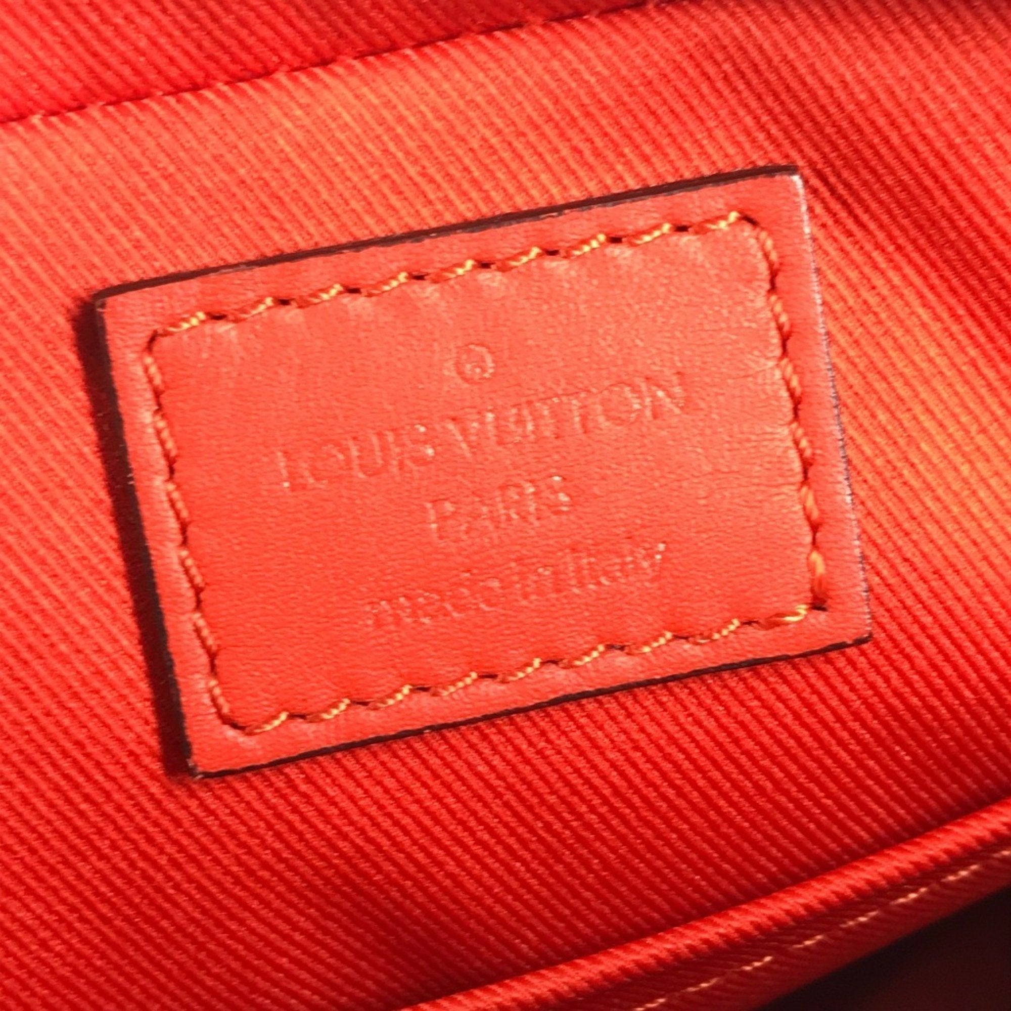 Louis Vuitton Red Color Damier Infini Pochette Shoulder Bag