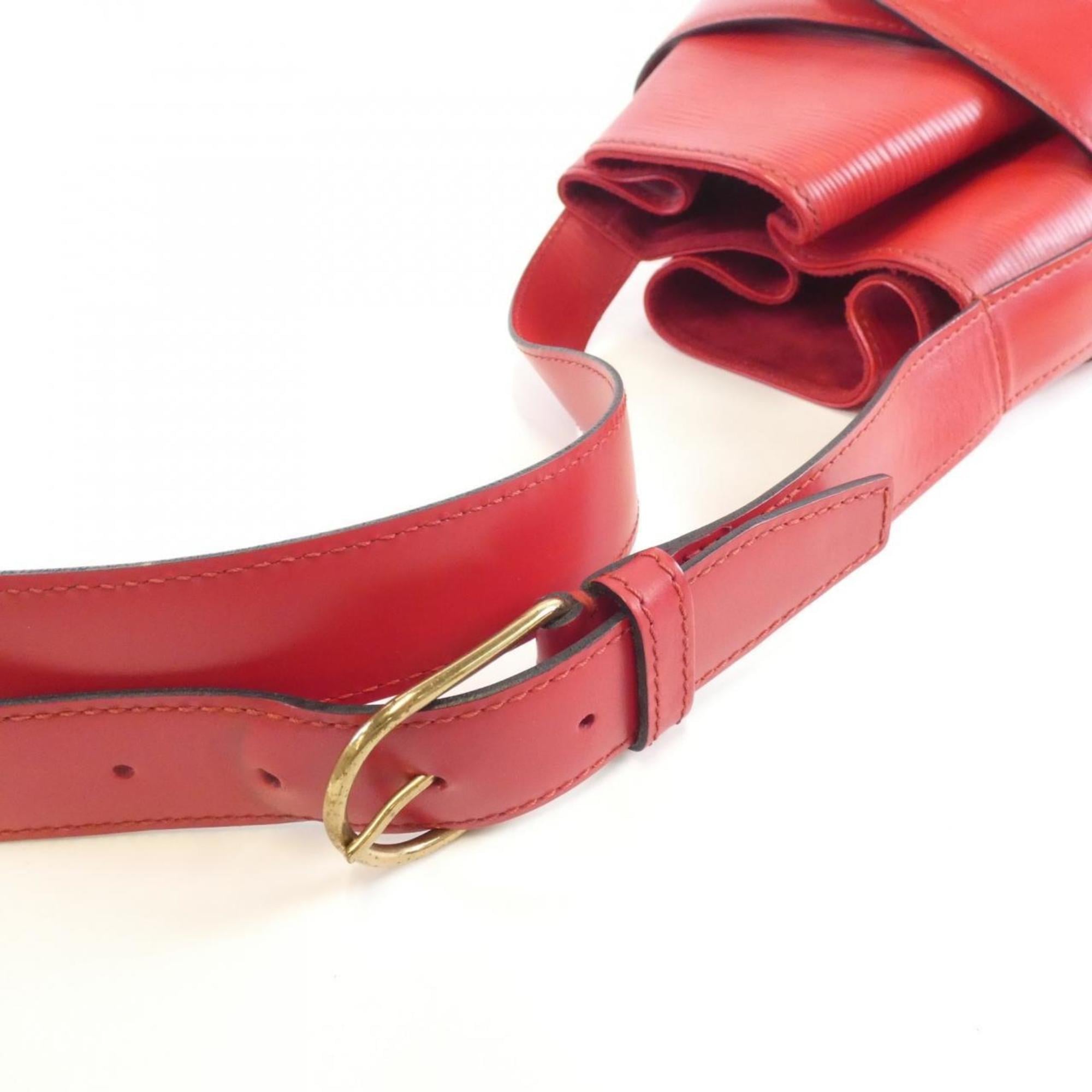 Louis Vuitton Epi Red Color Leather Shoulder Bag