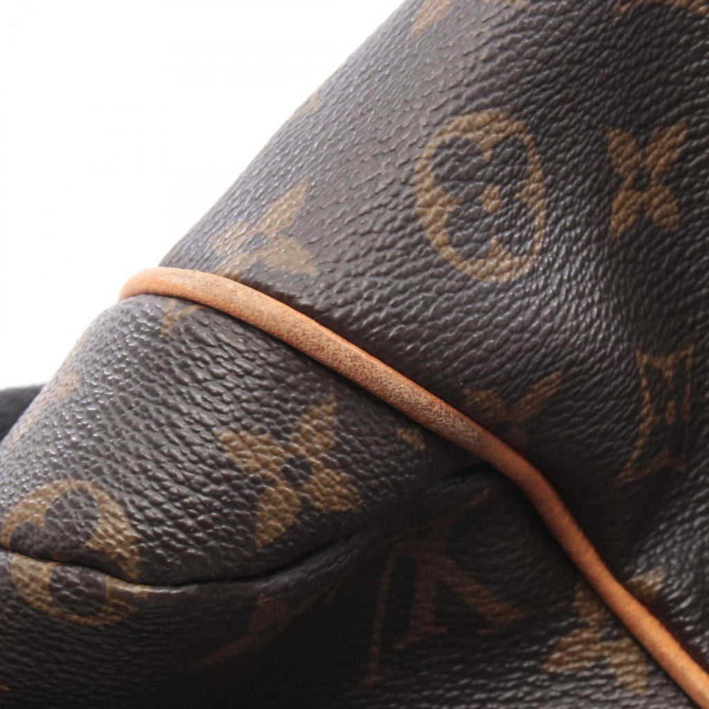 Louis Vuitton Brown Coated Canvas Leather Handbag Tote Bag