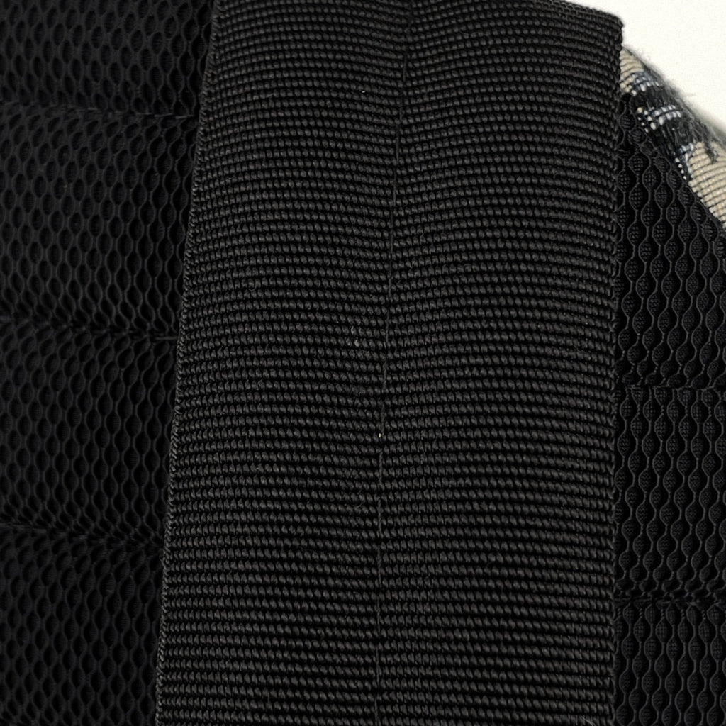 Christian Dior Black Blue Canvas Leather Backpack (Pre-Owned)