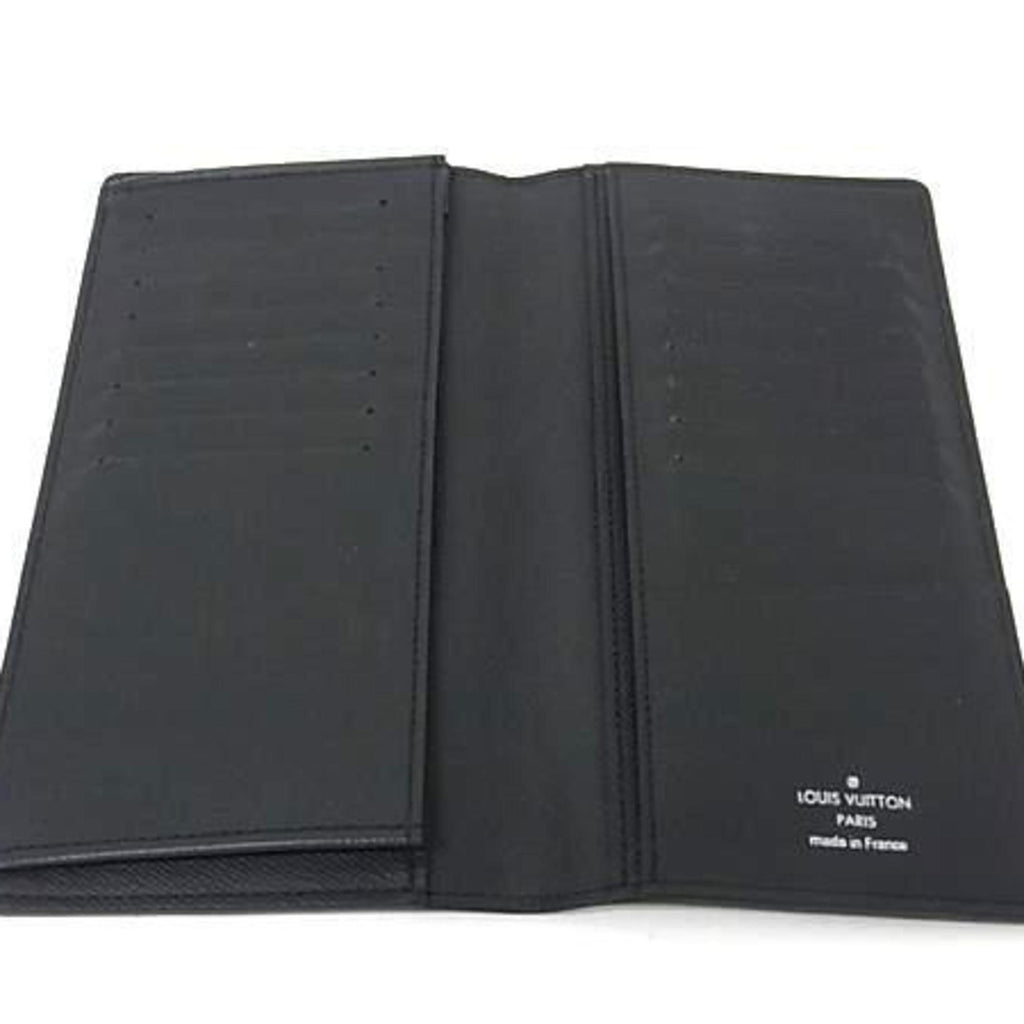 Louis Vuitton Ardoise Black Taiga Leather Coin Purse/Coin Case