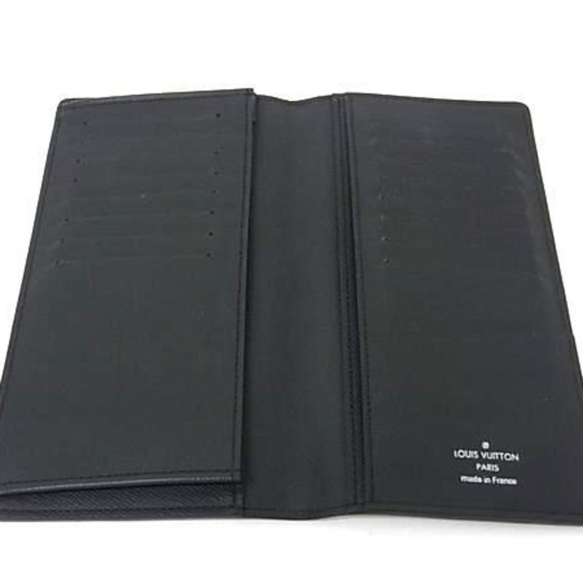 Louis Vuitton Ardoise Black Taiga Leather Coin Purse/Coin Case