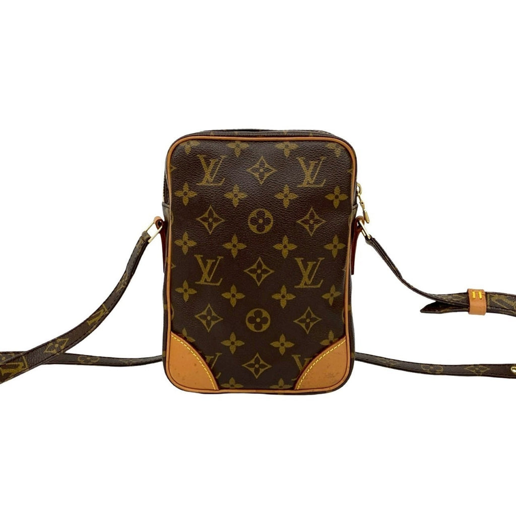 Louis Vuitton Brown Pvc Leather Pochette Shoulder Bag