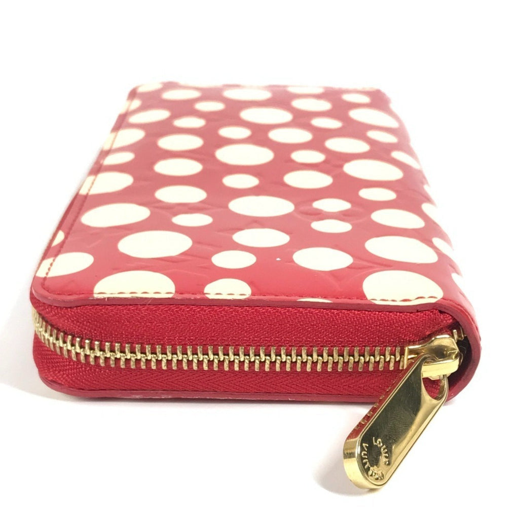 Louis Vuitton Red Color White Patent Leather Long Wallet