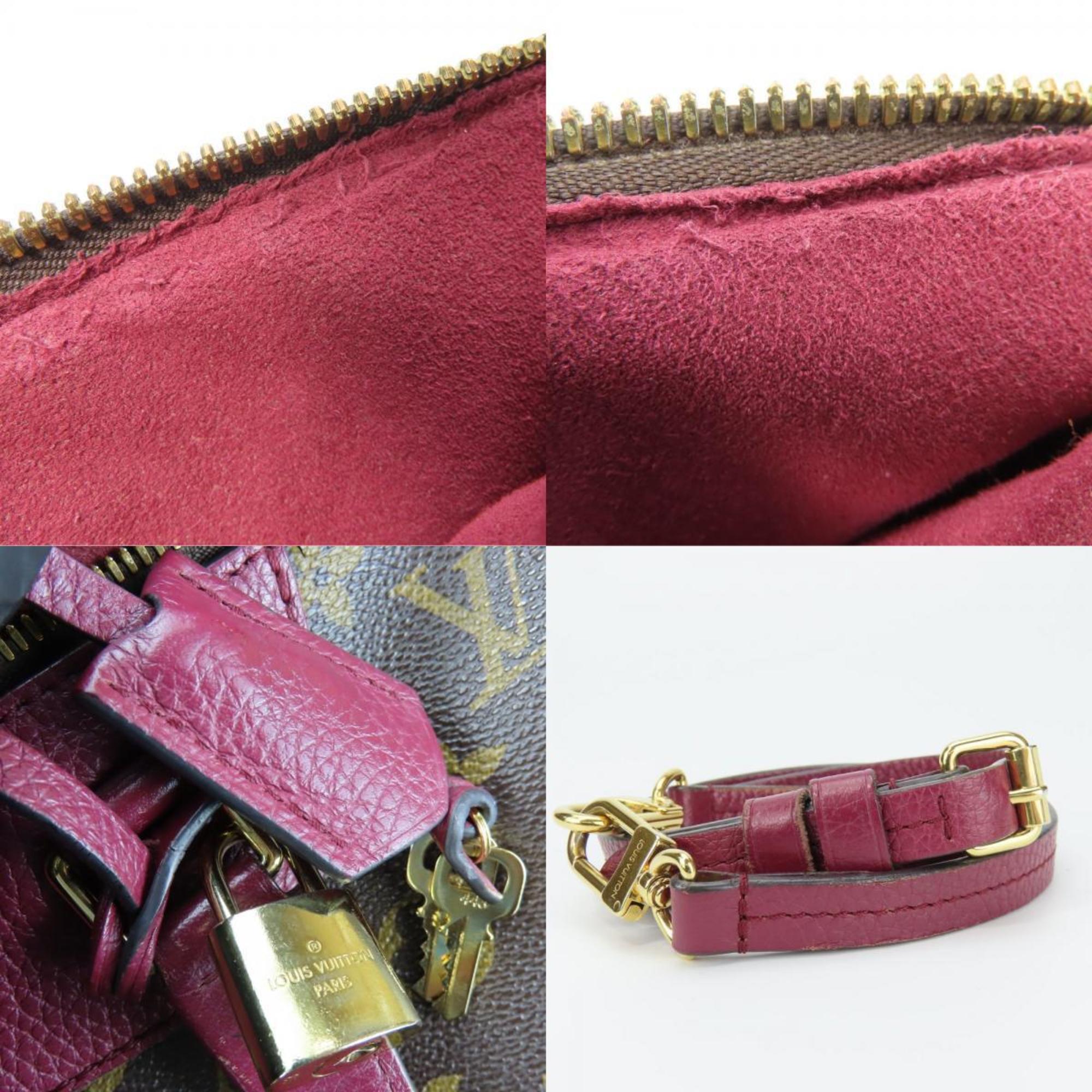 Louis Vuitton Aurore Brown Monogram Leather Handbag