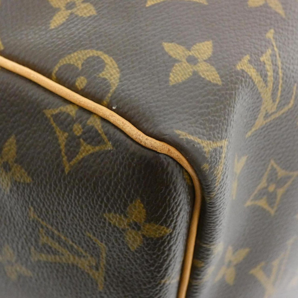 Louis Vuitton Marron Coated Canvas Boston Bag