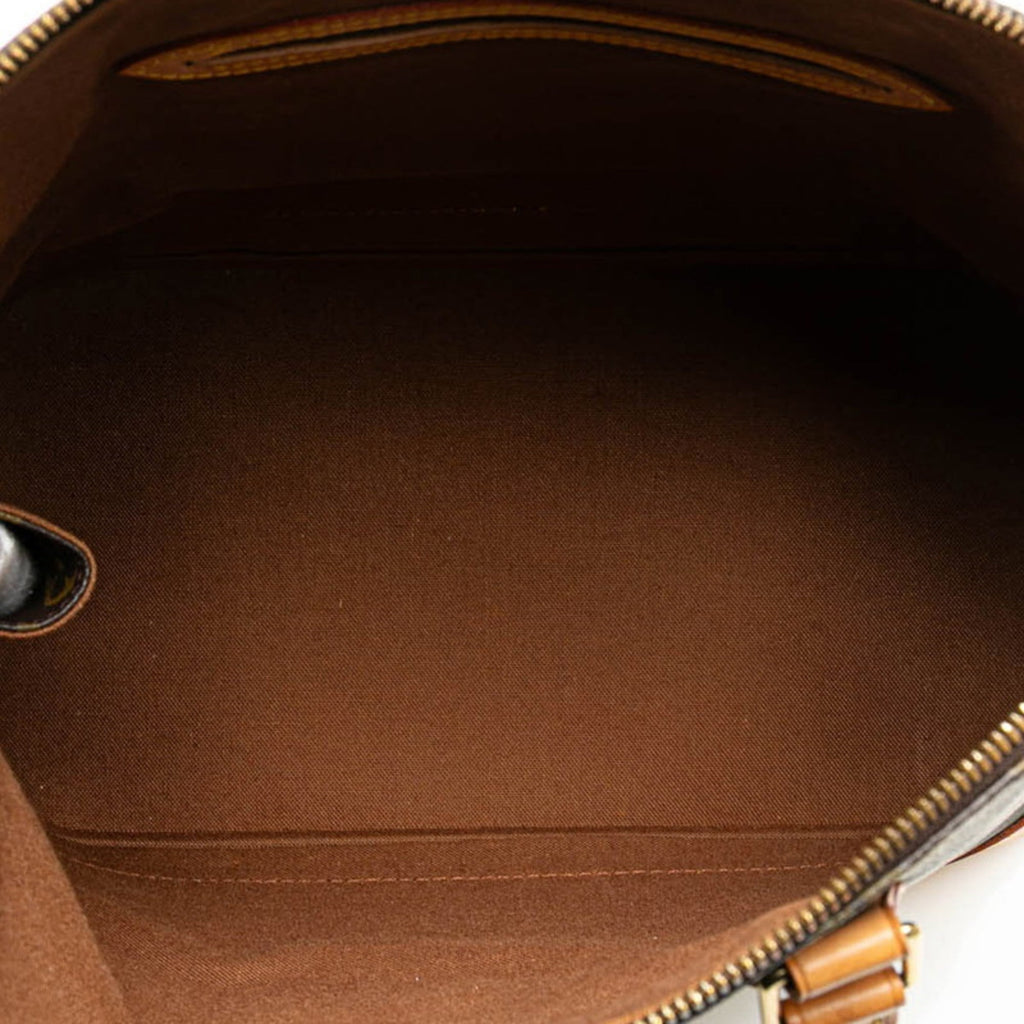 Louis Vuitton Brown Pvc Leather Handbag Shoulder Bag