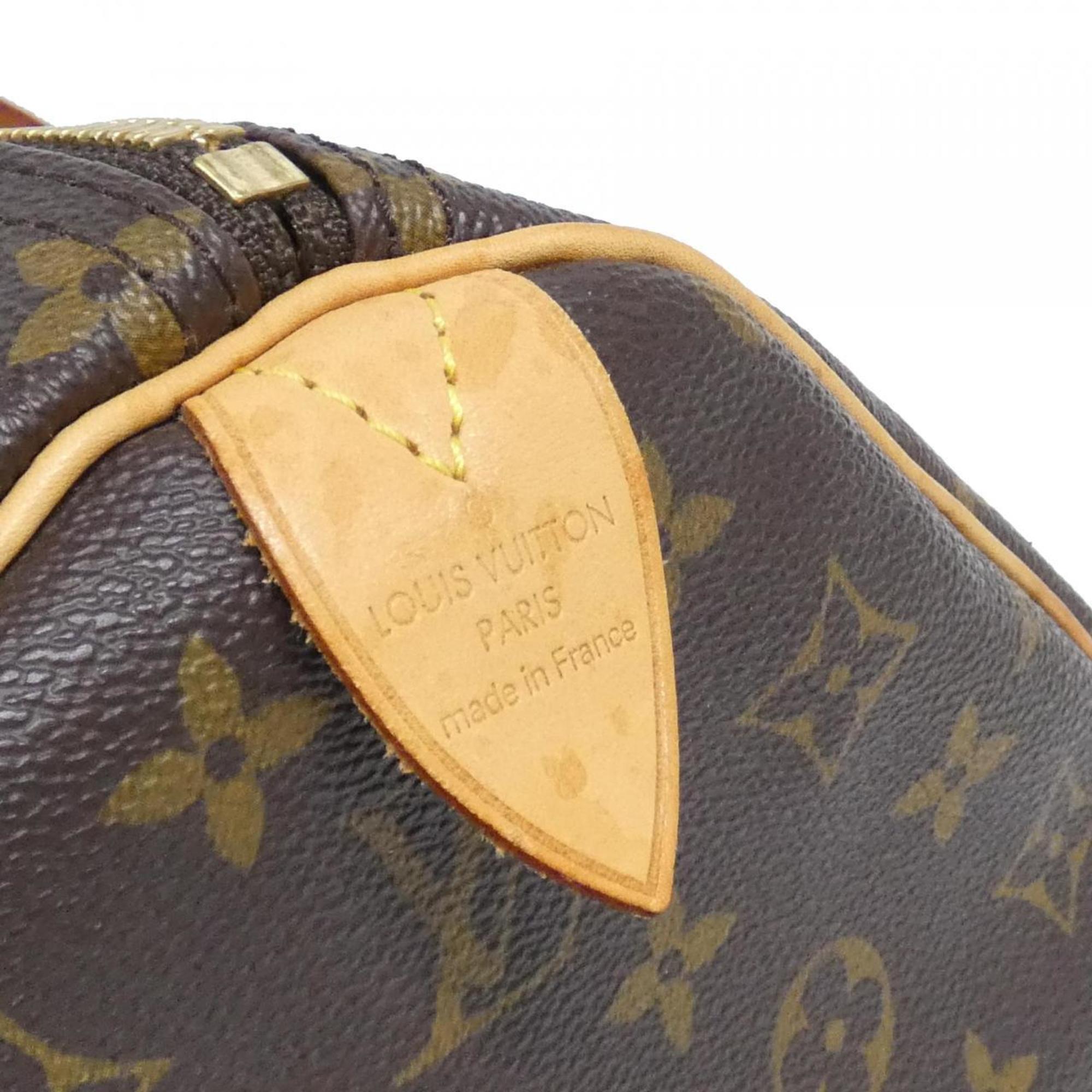 Louis Vuitton Marron Coated Canvas Boston Bag
