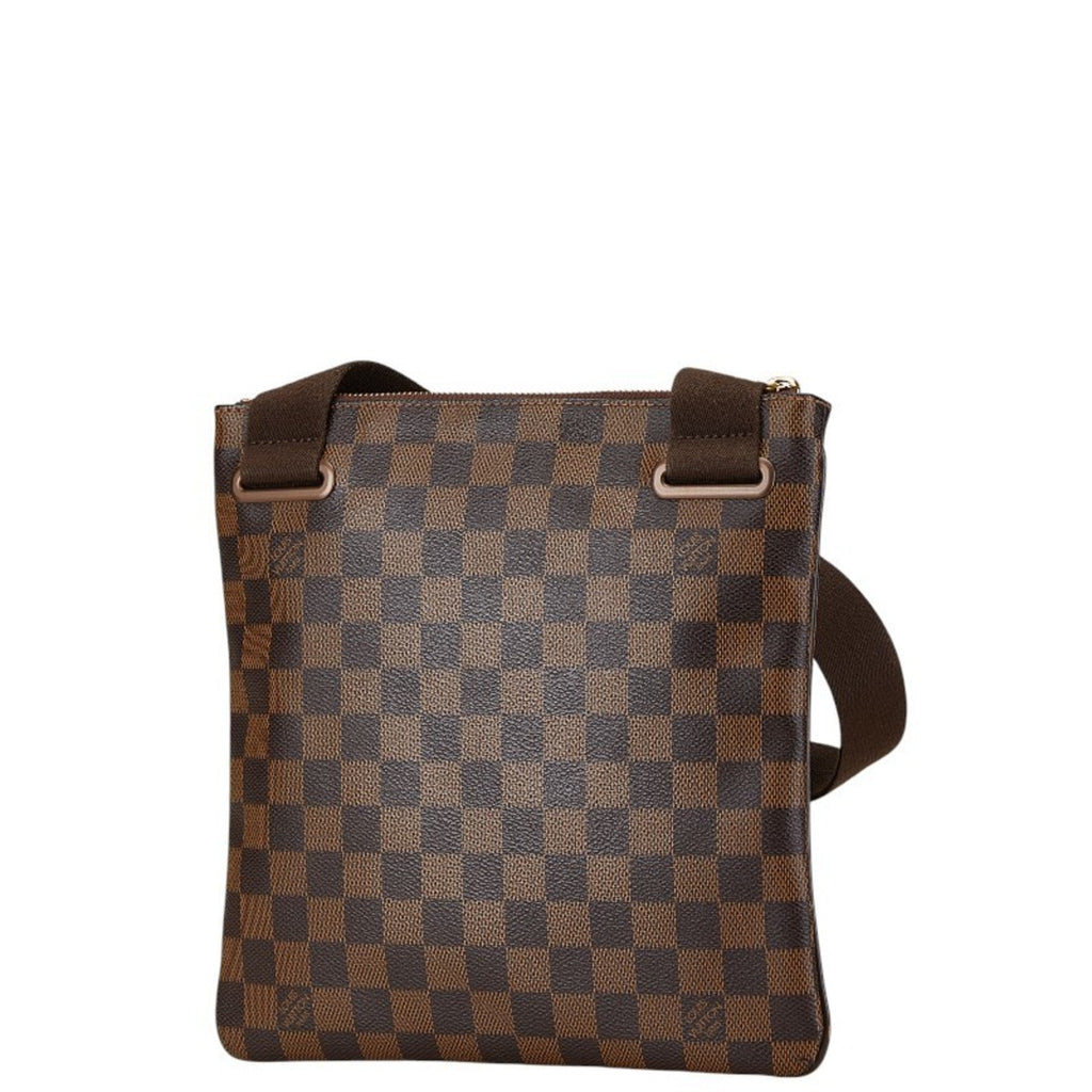 Louis Vuitton Brown Damier Canvas Pvc Leather Pochette Shoulder Bag