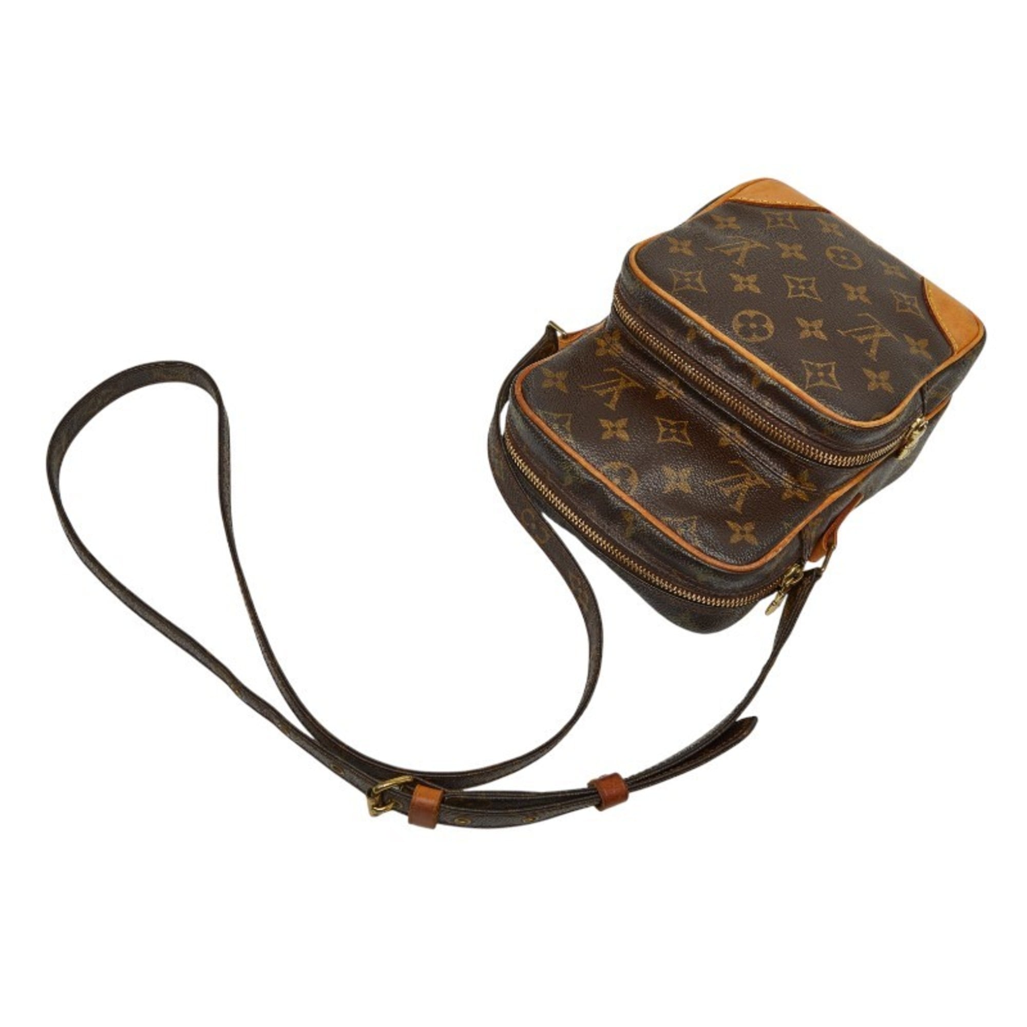 Louis Vuitton Brown Pvc Leather Shoulder Bag