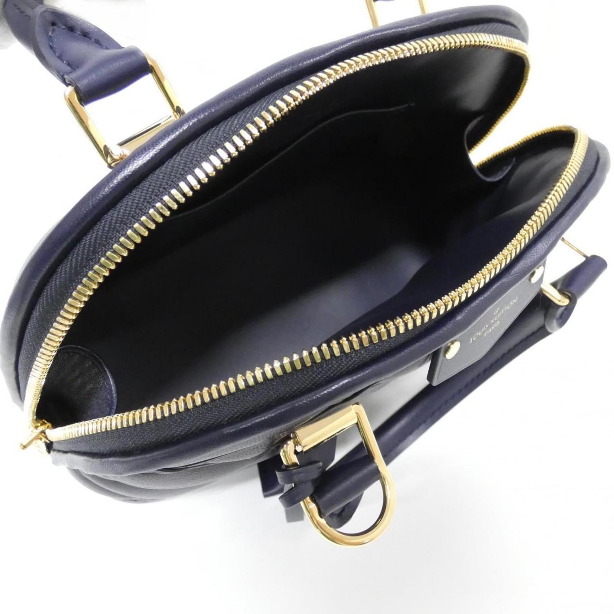 Louis Vuitton Navy Leather Handbag