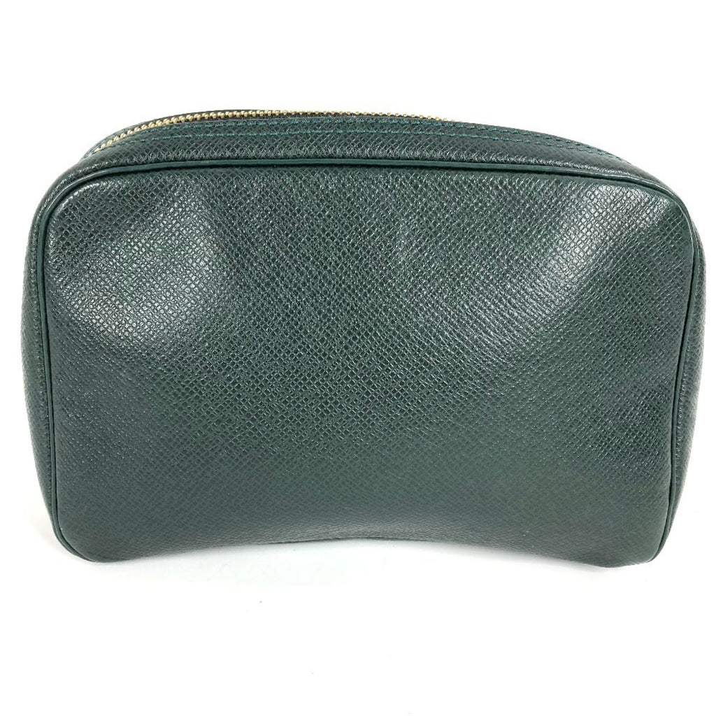 Louis Vuitton Taiga Episea Green Taiga Leather Clutch Bag