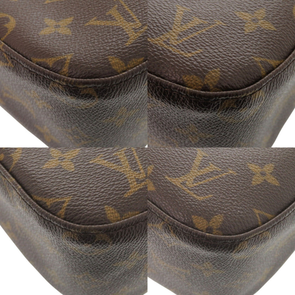 Louis Vuitton Brown Monogram Canvas Pvc Coated Canvas Leather Shoulder Bag