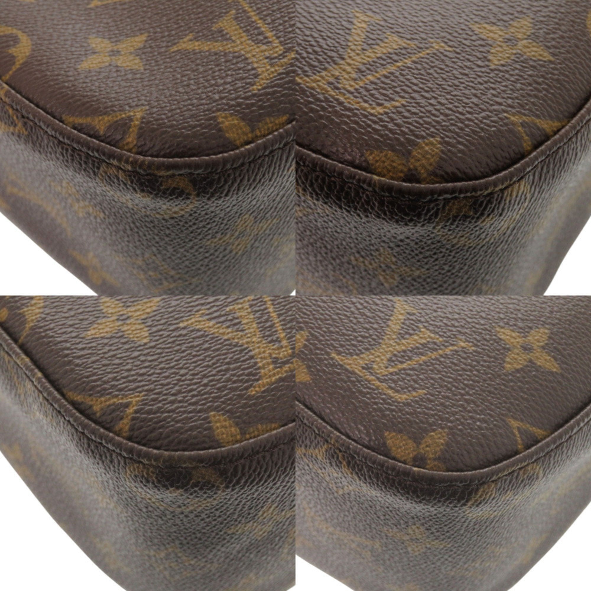 Louis Vuitton Brown Monogram Canvas Pvc Coated Canvas Leather Shoulder Bag