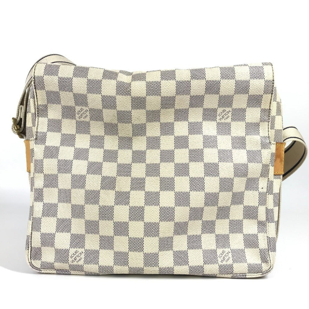 Louis Vuitton White Yellow Damier Azur Shoulder Bag