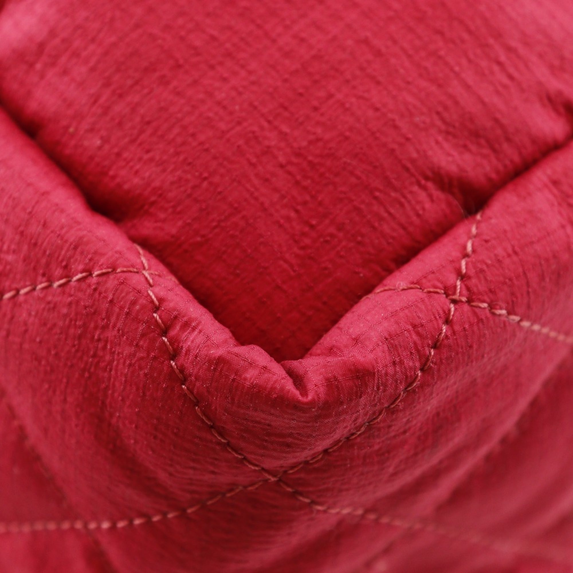 Chanel Red Color Nylon Backpack