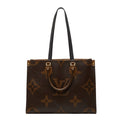 Louis Vuitton Brown Pvc Leather Handbag Shoulder Bag