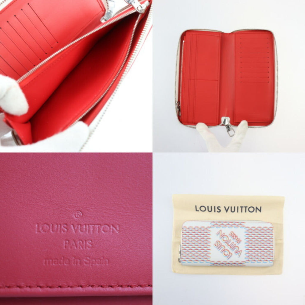 Louis Vuitton Blanc Multi-Color White Leather Wallet