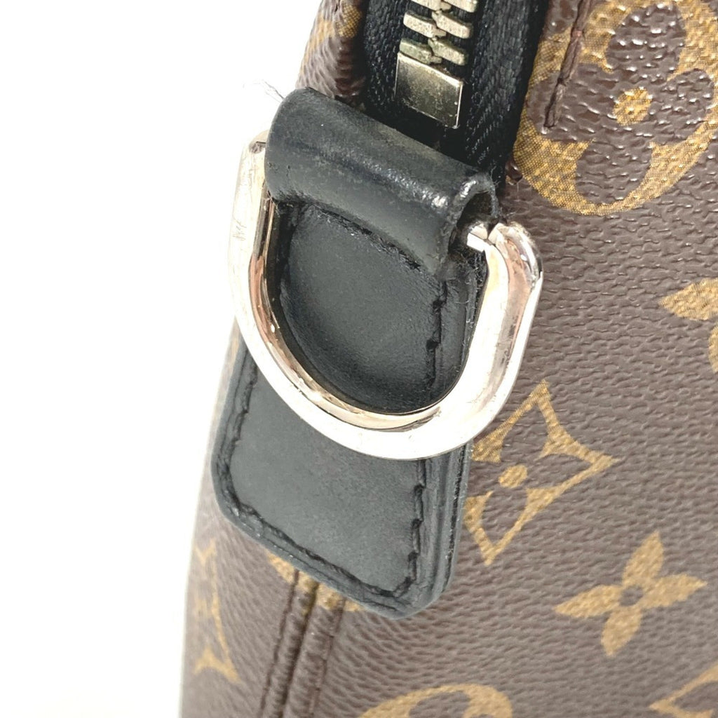 Louis Vuitton Black Brown Monogram Canvas Handbag