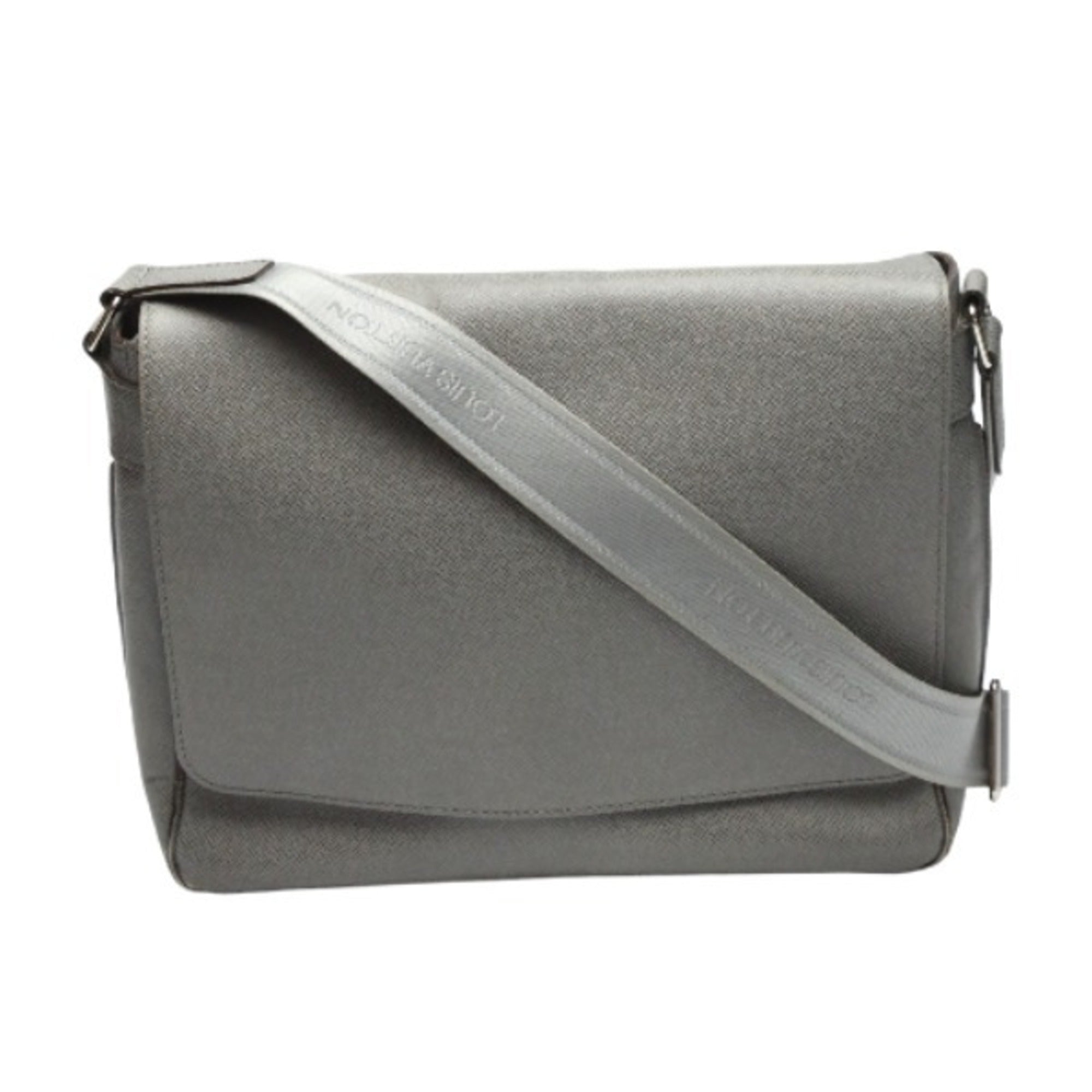 Louis Vuitton Gray Taiga Leather Shoulder Bag