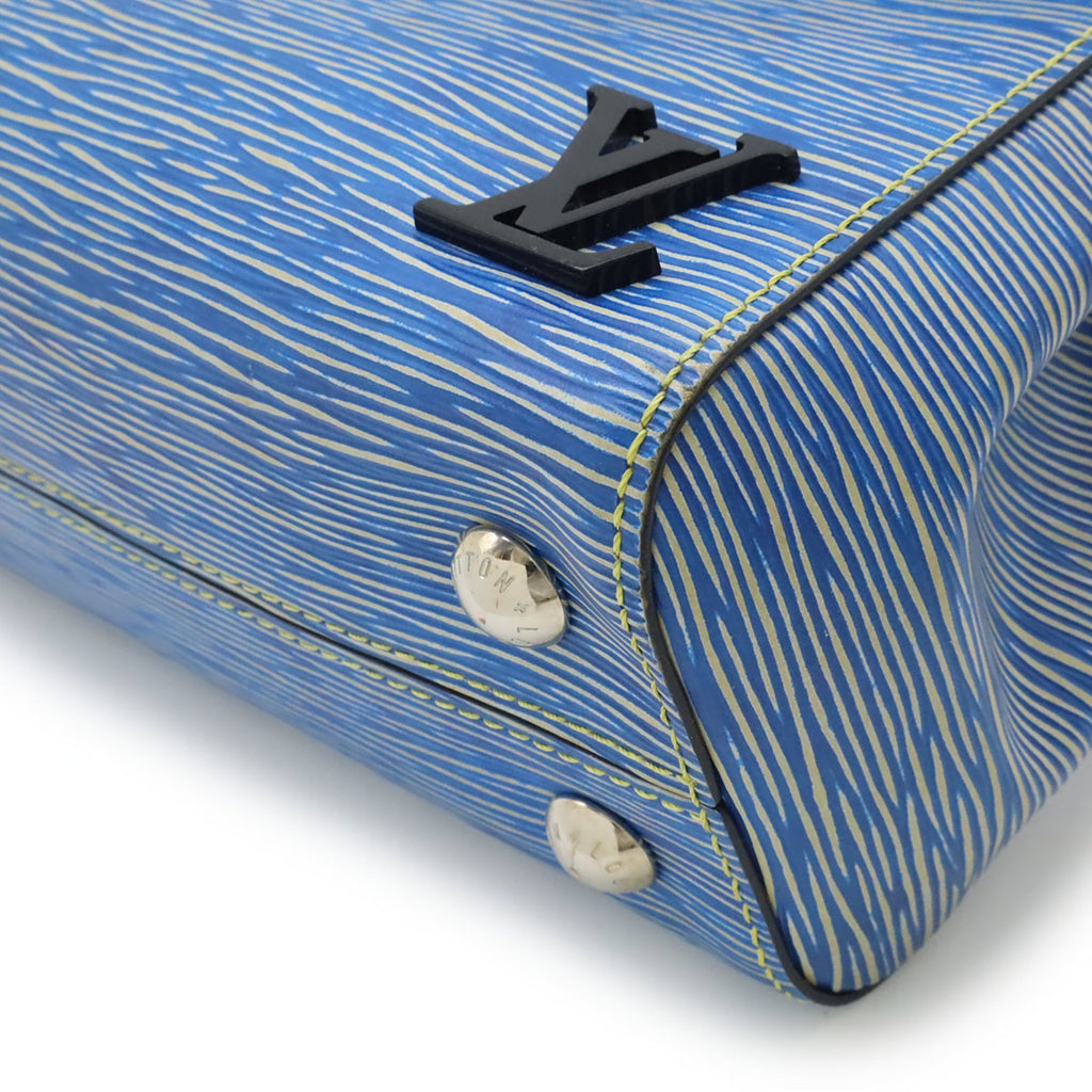 Louis Vuitton Blue Epi Leather Handbag Shoulder Bag