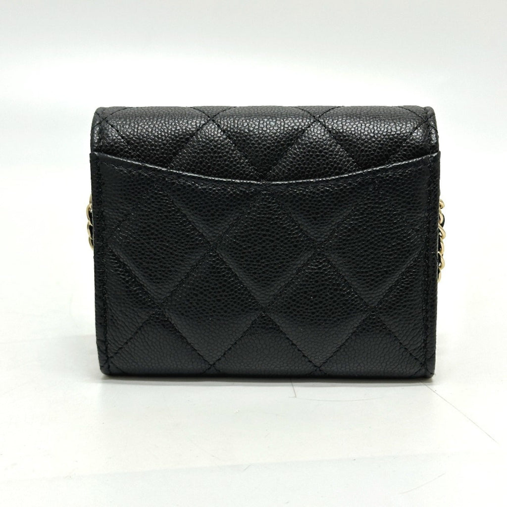 Chanel Black Grained Calfskin Coin Purse/Coin Case