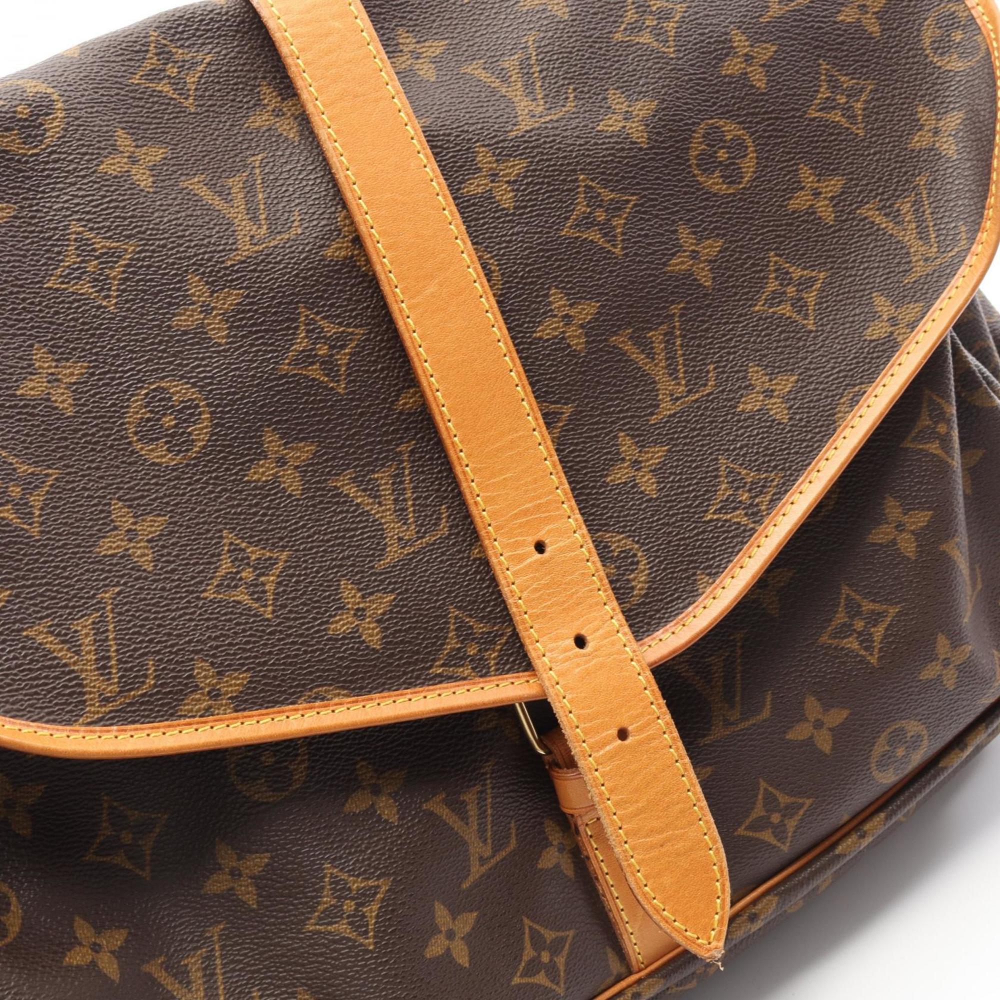 Louis Vuitton Brown Pvc Leather Shoulder Bag