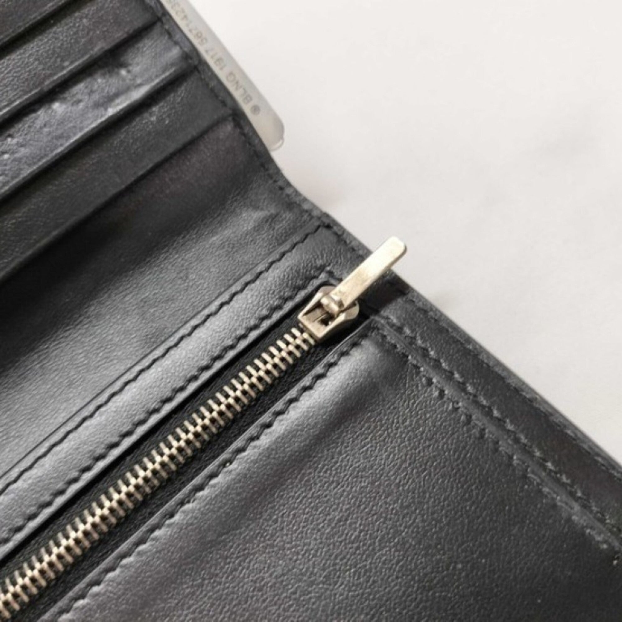 Balenciaga Black Leather Long Wallet (Bi-Fold)