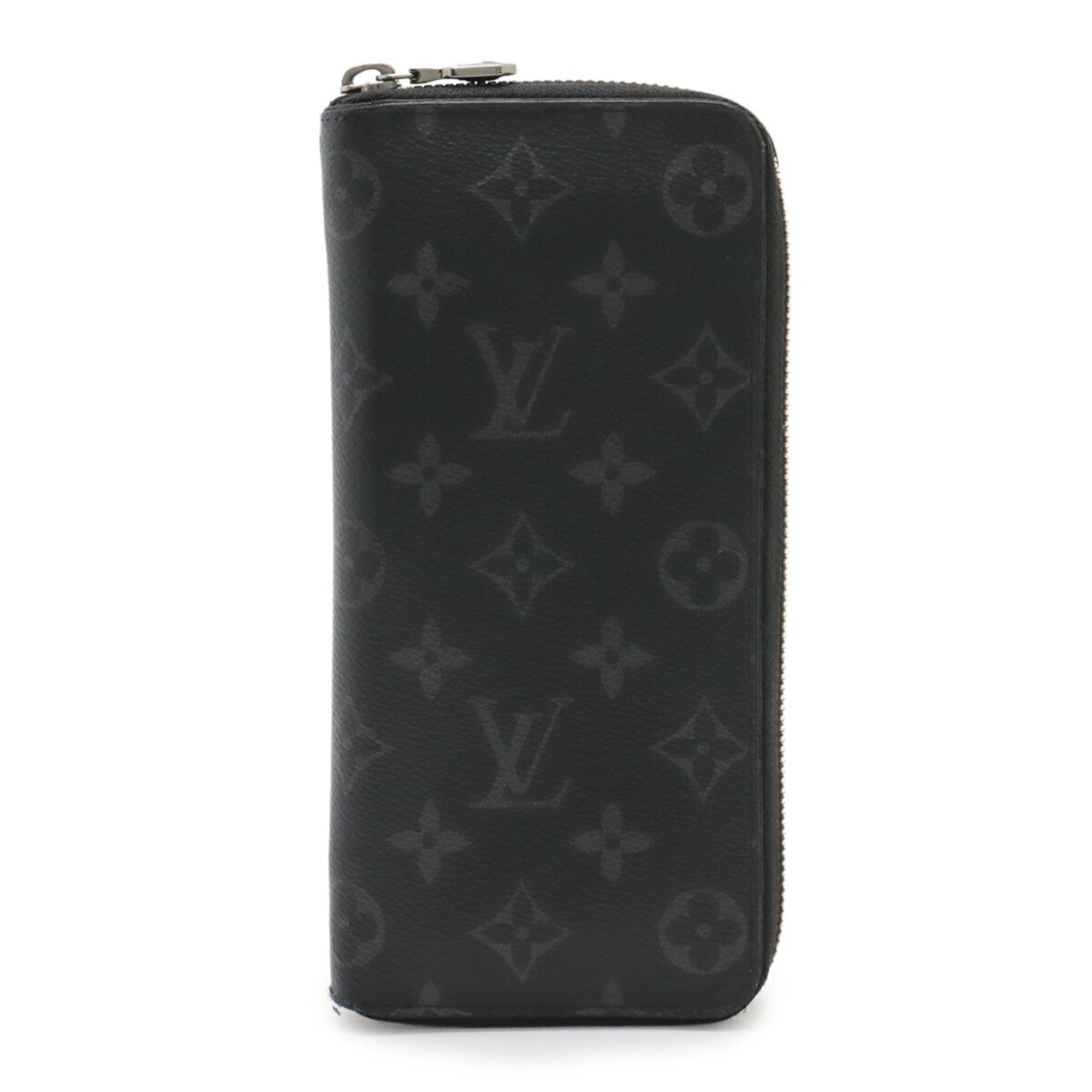 Louis Vuitton Black Gray Monogram Eclipse Monogram Eclipse Long Wallet