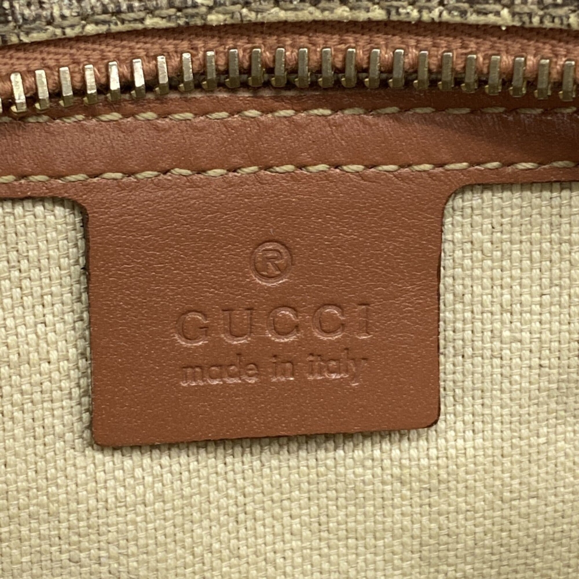 Gucci Brown Pink Pvc Shoulder Bag (Pre-Owned)