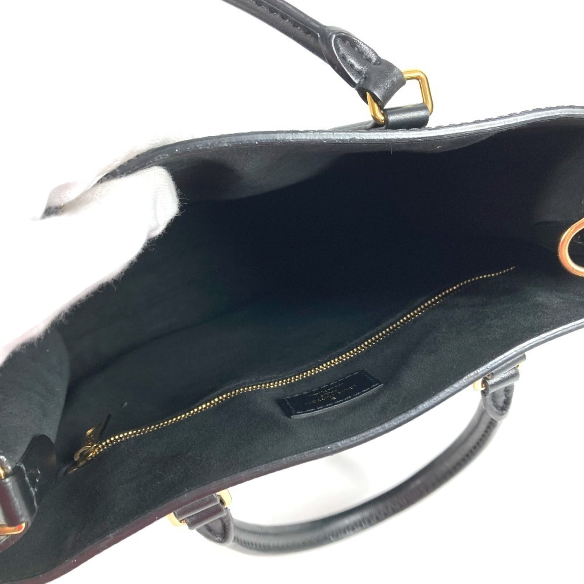 Louis Vuitton Black Epi Leather Handbag Shoulder Bag Tote Bag
