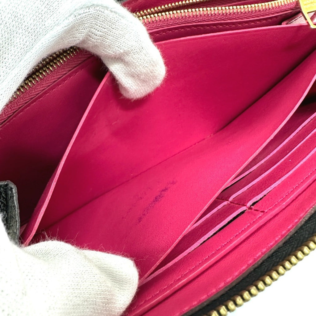 Louis Vuitton Black Leather Long Wallet
