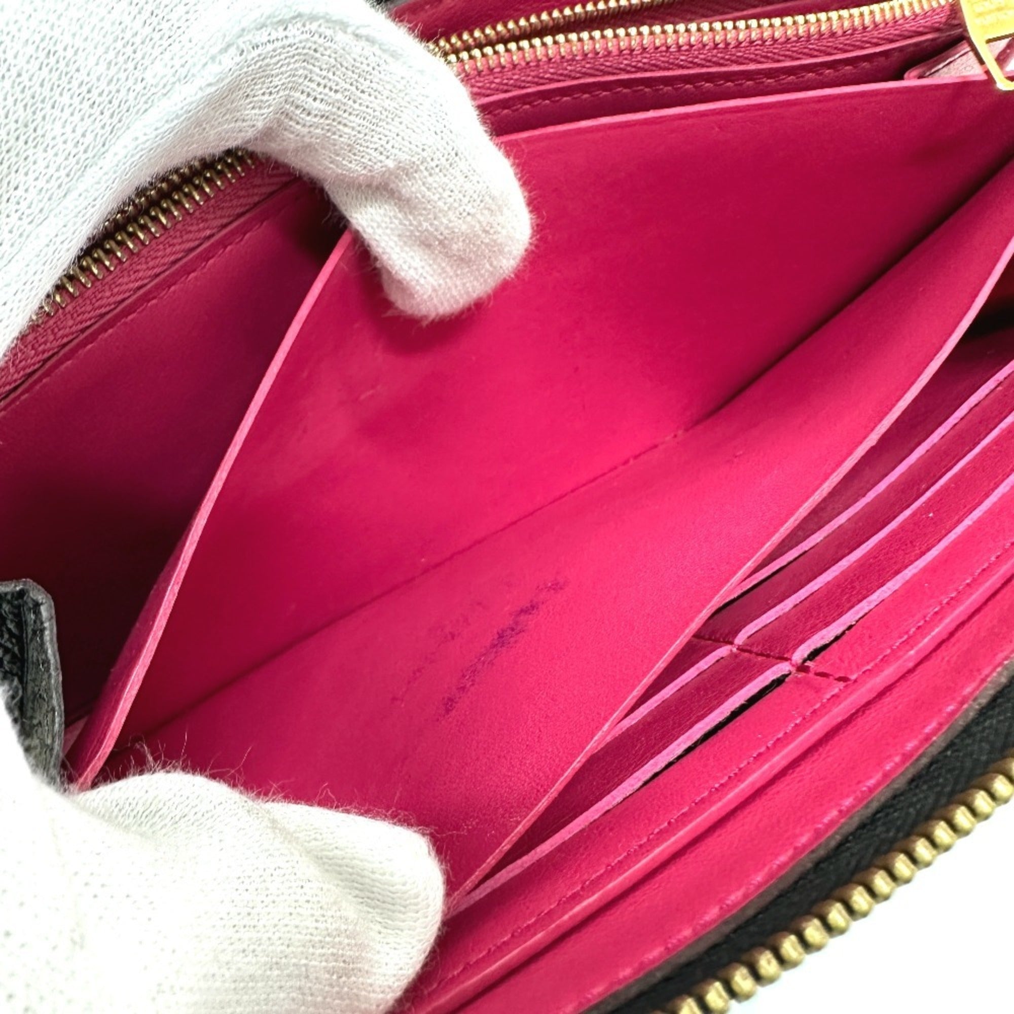 Louis Vuitton Black Leather Long Wallet