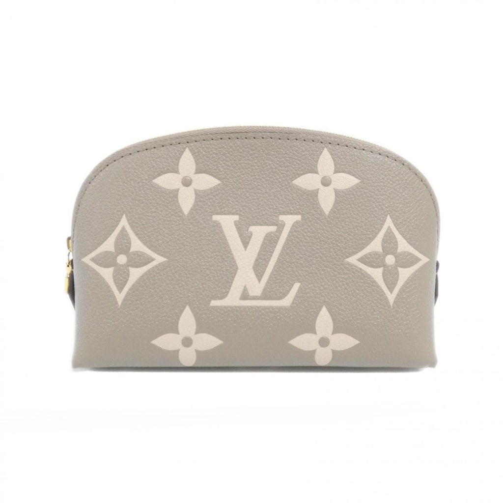 Louis Vuitton Beige Leather Handbag Pochette Pouch